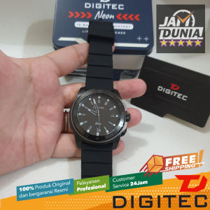 JAM TANGAN DIGITEC  NEON ORIGINAL - JAM DIGITEC DN-5181TBK JAM DIGITEC DN5181 JAM DIGITEC 5181 JAM DIGITEC DN5181TBK - Men TR - Rubber - Hitam - Diameter 4.4 CM - Jamdunia / Jam dunia JD18 JAM TANGAN PRIA JAM PRIA JAM TANGAN ANTI AIR # S003