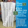 ( per 1 roll ) kain BSY BESWAY TIPIS polyester putih lebar 120 cm isi 54 meter bahan kerudung jilbab hijab seragam sekolah furing lapisan baju kemeja dress gamis koko rok celana tas pelapis hamper hampers lemes lembut printing sublime dekorasi dekor. 