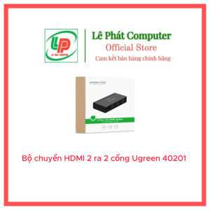 Bộ chia HDMI 1 ra 2 cổng Ugreen 40201 - Hỗ trợ Full HD 4k * 2k - Hàng chính hãng - Bảo hành 18 Tháng