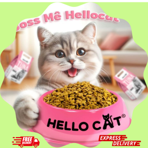 COMBO 5 Gói Thức ăn cho mèo Hello Cat Tuna 400g hạt khô vị cá ngừ Thái Lan