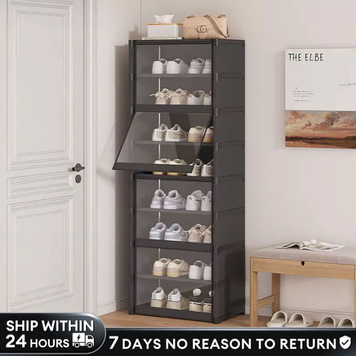 SHEEPER Transparent Shoe Rack Storage Cabinet Dustproof