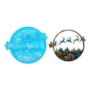 High Quality Christmas Tree Elk Antler Silicone Mold for Creating Deer Themed Wall Decors and Holiday Crafts