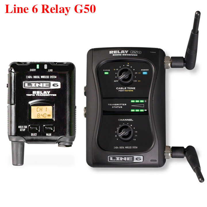 Line 6 Relay G50 Wireless Guitar System transmitter and receiver,12