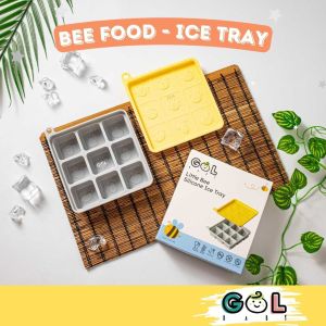 GOL Baby Silicone Food Ice Tray Cube Cetakan Makanan Es Batu Tempat Penyimpanan Makanan MPASI