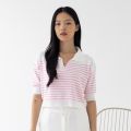 BL20923 Middle Stripe Oversize Knit Top. 
