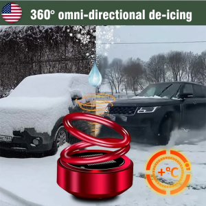 Car defroster solar rotating ornaments