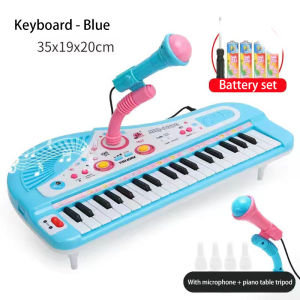 Childrens electronic organ 37 keys with microphone early education educational music baby piano