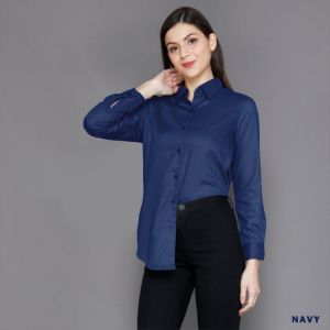 KEMEJA KERJA WANITA PANJANG UKURAN M L XL KANCING DEPAN AKITF LENGAN PANJANG BAHAN KATUN TUWIL HALUS LEMBUT