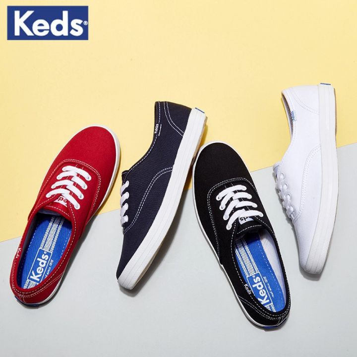 Free Sock 4 Color Keds Women White Shoes Korean Fashion Classic Canvas Sneakers Lazada Singapore