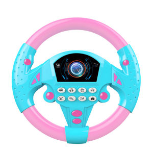 Pretend music Steering Wheel Simulation Driving Car with Sounds for Children Early Educational Toy