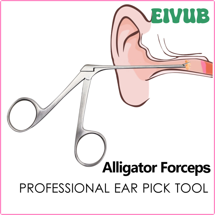 EIVUB Medical Ear Wax Endoscope Earwax Cleaning Remover Tong Hartmann