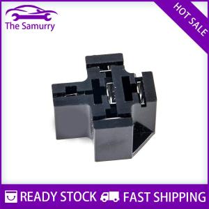 Samurry ✨Hot Sale✨ Bộ chuyển đổi ổ cắm Rơ Le spdt 40A 4 5 pin cho xe hơi ô tô Giá đỡ đế gắn bảng mạch PCB với đầu nối 6.3mm
