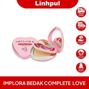 [ IMPLORA ] BEDAK INCLUDE EYESHADOW LIPSTICK LOVE/ COMPLETE BEAUTY CARE LOVE