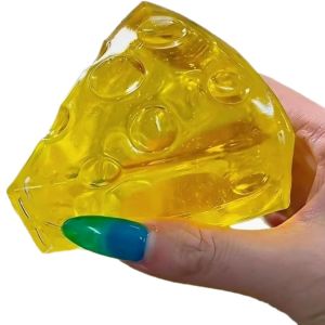 CHUAN TPR Cheese Fidget Toy Super Soft Stress Relief Slow Rebound Fidget Toy Funny Relaxation Relieve Anxiety Sensory Toy Kids Adults