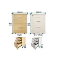 SG Ready Stock Wooden Mobile Pedestal for Home / Office Use (With Lock). 