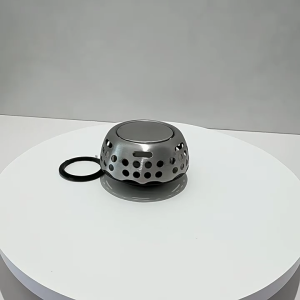 ที่ดักสแตนเลสสำหรับอ่างอาบน้ำอุปกรณ์จุกอุดท่อระบายน้ำอ่างในอ่างอาบน้ำแบบกดที่ระบายน้ำได้