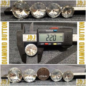 50 pieces 18mm 20mm 22mm 25mm Diamond Crystal Button/ Rhinestone Button With Loop For Furniture Diamond Buttons diamond buttons for upholstery