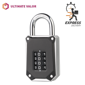 [SG SELLER] Resettable Number Padlock with 4 Digits Password Combination Hardened Beam Anti-Theft Quality Metal Lock
