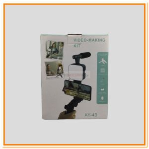 TRIPOD HP VLOGER LED AY49/PAKET VLOGGING SET MIC LED TRIPOD MAKING KIT