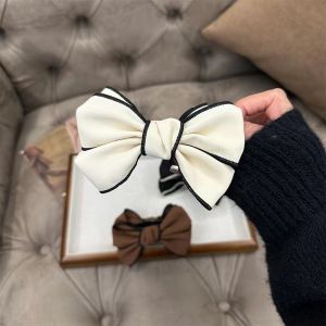 F4 Jepit Rambut Korea 8.3cm Aksen Pita untuk Cepol Sanggul Ponytail Bowknot Hair Bun Maker HFS004