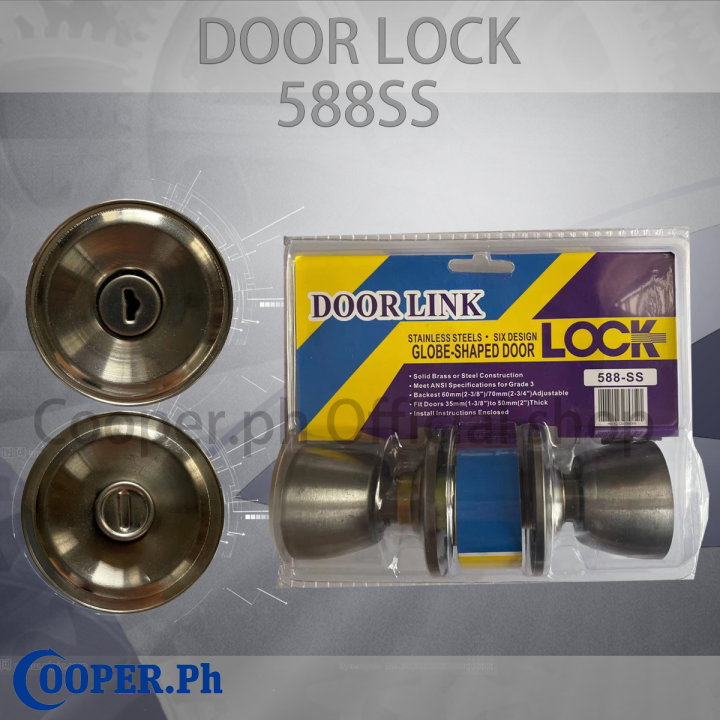 DOORLINK 588ss Stainless door knob set cone type Lazada PH