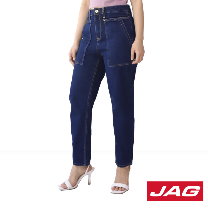 Jag Ladies Carrot Fit Boyfriend Jeans in Icy Blue 25\