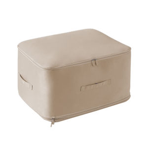 【New Arrival】 Quilt Storage Bag Duvet Holder Bag with Sturdy Handle Blanket Storage Container Dual Zipper for Bedroom Wardrobe