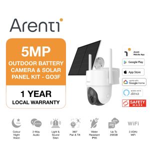 ARENTI GO3F - AOV | Wireless Outdoor Battery Camera | Solar Panel | CCTV IP Camera