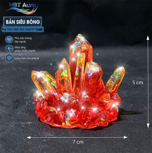 Tinh Thể Epoxy Ngọc Ruby Ánh Kim - Trang Trí Thủy Sinh - Tiểu Cảnh - Decor