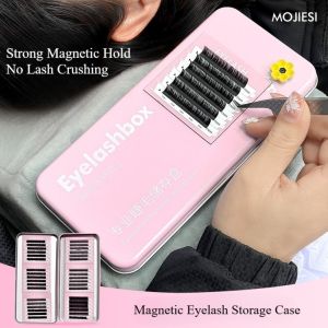 CHLOCH Portable ic Storage Box for Eyelash Space Saving with Display Palette Tray Eyelash Extension Storage Tool Professional Eyelash Organizer Women