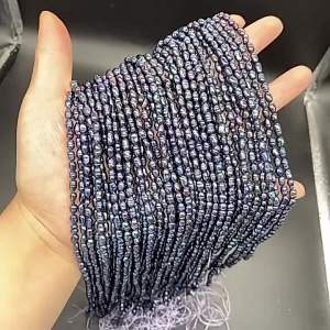 Fine 100% Natural Freshwater Pearl Beads Rice Shape Loose Beads Black Jewelry Making Bracelet Necklace Accessories Women Gifts