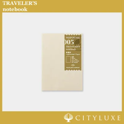 TRAVELERS notebook Refill (Passport size) 005/008/009 Lightweight/Sketch/Kraft paper - Japan Brown Sketching Note