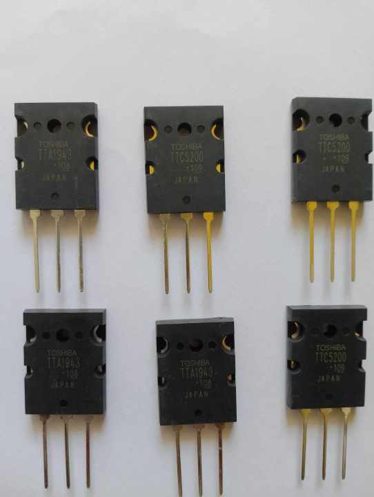 2 Pairs TTA004BQ & TTC004BQ Toshiba Transistors – 4 Pieces Total – New Old Stock