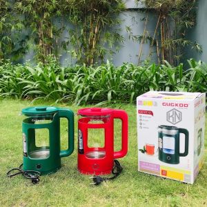 Ấm siêu tốc Gugkdd GD-ST13 dung tích 25l lõi thủy tinh thân bọc nhựa cách nhiệt - Ấm đun nước siêu tốc trong suốt công suất 1500W