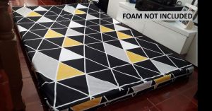 3 INCHES CANADIAN COTTON FOAM COVER LONG ZIPPER (RANDOM DESIGN/COLOR!)