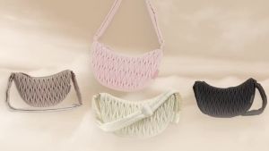BAGSMART Small Crossbody Purses for Women Shoulder Bag for Women Quilted Crossbody Bags Crescent Hobo Bag Handbags