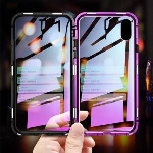 Zeallion Dành Cho Apple iPhone X Kính Cường Lực Trong Suốt Hấp Phụ Từ Tính Hai Mặt Ốp Điện Thoại Bảo Vệ Toàn Diện 360