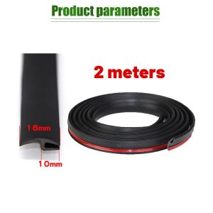 2M Karet Pelindung Kaca Depan Mobil Universal Strip Segel Karet Mobil 18Mm Karet Lis List Kaca Mobil