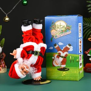 Electric Christmas Train Set Hanging Mini Locomotive Model with Lights Sound Kids Christmas Gift
