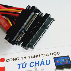 Cáp nối dài Sata 50Cm / Cáp Combo Sata nguồn Ata + cáp Sata ra đầu nguồn chuẩn 2.5 3.5 (HDD SSD)
