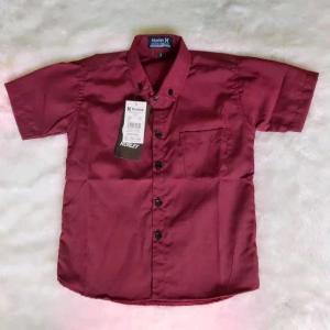 MEDAN COD Kemeja Polos Anak Lengan Pendek /Baju Kemeja Anak Usia 1-10 Tahun
