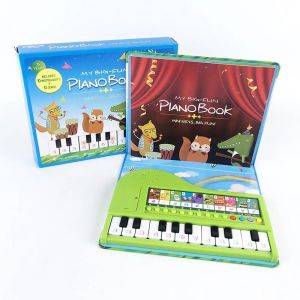 Kids Piano Book Educational Musical Toy for 3 Years Old Gifts Baby Toys Piano Keyboards with Book 10 Instruments Tone Gift2026