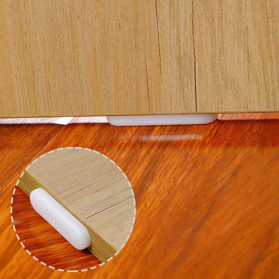 30pcs Rectangle Chair Feet Nails Double Pins Wood Furniture Leg Sliders Pad  Floor Protectors