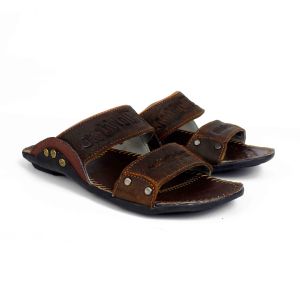 Sandal Selop Kulit Pria Model Casual Mamojo Store HD B2 TAN
