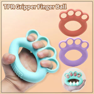 Squeeze Ball Silicone Flexible Finger Rehabilitation Training Grip Ring Office Home Massage Decompression Fitness Equipment