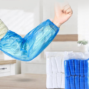 100pcs Disposable PE Oversleeves Oil-Proof Arm Sleeves Protective Arm Cover For Kitchen Oversleeves Protector Arms