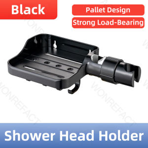 Bathroom With Hooks Shower Head Holder Bar 360° Rotation Universal Adjustable Bracket Shelf Toilet Rack Sprayer Holder Accessories