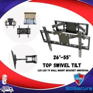 26"-55" Full Motion Swivel Tilt Wall Mount TV Bracket | TC-WM-26-55