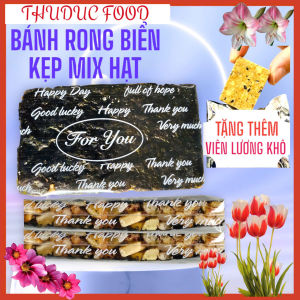 BÁNH RONG BIỂN KẸP Mix Hạt dinh dưỡng ( Tặng 1 viên Lương khô)