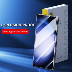 SmartDevil UV Full Glue Screen Protector for Samsung 25 Ultra Samsung Galaxy S23 Ultra Samsung S24 Ultra S24+ S24 S25+ S25 Samsung S23+ S22 Ultra S22+ Samsung S21 Ultra S20 Ultra Samsung Note20 Ultra Full Coverage Quatumn Film Shockproof Anti-fingerprint